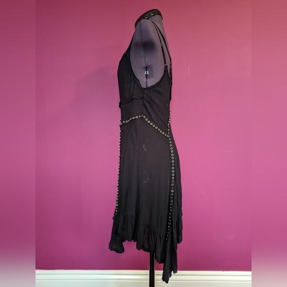 Free People Sway With Me Trapeze Slip Dress Black Small - Picture 4 of 7